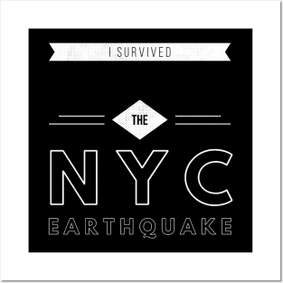 i survived the nyc earthquake quote 14 Posters and Art